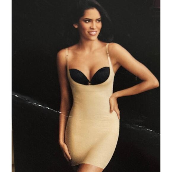 Maidenform Shapewear Slip Sz Small Firm Control Wear Your Own Bra Built in Panty - Picture 8 of 8